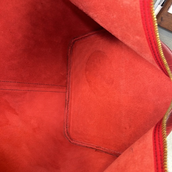 Authentic Red Epi leather Louis Vuitton extra large duffel bag - Picture 7 of 11